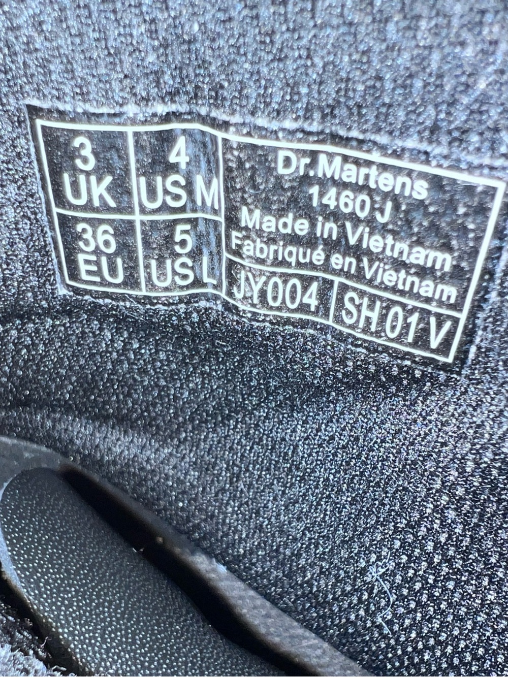 Doc Martens Kids US 4 Air Wair 1460 J Black Combat Boots Side Zip - Picture 9 of 9